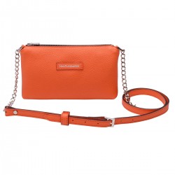 Lou leather bag color orange