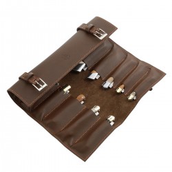 Trousse Collection à 12 Couteaux Chocolat